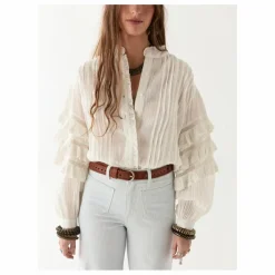 Femme Maison Hotel Blouse Cuban Schiffli Omara |