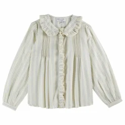 New Emile et Ida Blouse Cyrielle Rayée | Ecru