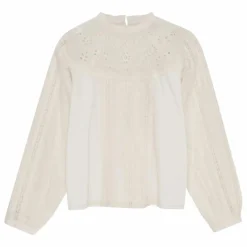 the new society Blouse Dahlia | Blanc Sale