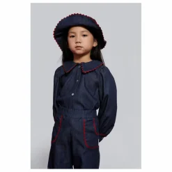 Enfant Mipounet Blouses, T-Shirts|Blouses, T-Shirts|Blouse en Jean Col Claudine Cecilia |