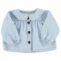 Enfant Piupiuchick Blouses, T-Shirts|Blouses, T-Shirts|Blouse en Jean Col Claudine |