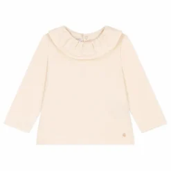 Petit Bateau Blouse en Jersey | Ecru
