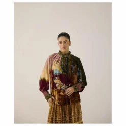 Femme CORD Blouse Farmer Lakeside Velours |