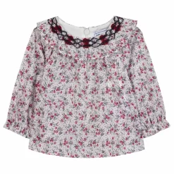 Clearance Tartine et Chocolat Blouse Fleurie | Nacre