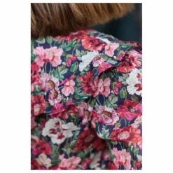 Outlet Tartine et Chocolat Blouse Fleurie Col Volants | Magenta