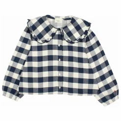 Enfant Búho Blouse Gingham Carreaux |