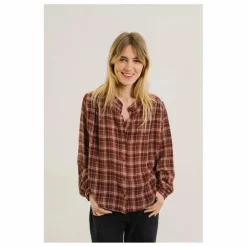 Sacrécoeur Blouse Gladis Utah Carreaux | Rouille Discount