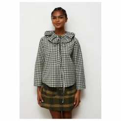 Dr Bloom Blouse Heidi Carreaux | Vert kaki Best