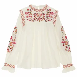 Hartford Blouse Hugor Brodée | Ecru Discount