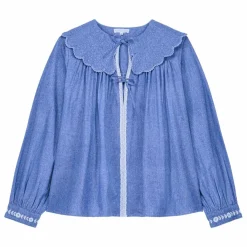 Femme Louise Misha Blouses, Chemises|Blouse Hyacia Chambray Coton Bio - Collection Femme |