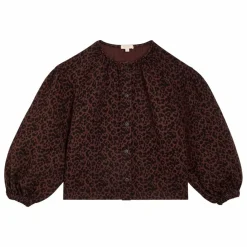 Marlot Paris Blouse Irène Léopard | Marron
