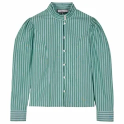 Best Maria de la Orden Blouse Iza Rayée | Vert