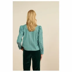 Best Maria de la Orden Blouse Iza Rayée | Vert