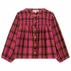 Louise Misha Blouse Jallyli Coton Bio | Rose fuschia Sale