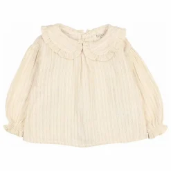 Discount Búho Blouse Lurex Coton Bio | Ivoire