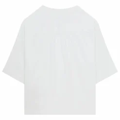 Sale Pomandère Blouse Manches Courtes Popeline de Coton | Blanc