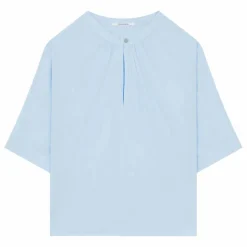 Femme Pomandère Blouse Manches Courtes Popeline de Coton |