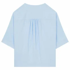 Femme Pomandère Blouse Manches Courtes Popeline de Coton |