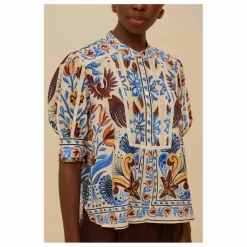 Farm Rio Blouse Nature Land | Sable Sale