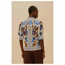 Farm Rio Blouse Nature Land | Sable Sale