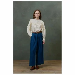 Louise Misha Blouse Noelianne Popeline de Coton Bio - Collection Femme | Crème Hot