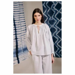 Outlet Blue Anemone Blouse Ondina Rayée | Bleu