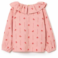 garbo&friends Blouse Peony Velours Côtelé Mini | Rose