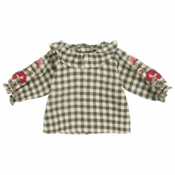 Babe & Tess Blouse Petite Vichy | Vert Hot