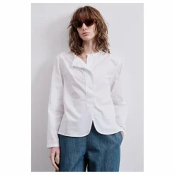Pomandère Blouse Popeline de Coton | Blanc Online