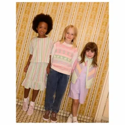 Goldie + Ace Blouse Puff Lin | Vert amande