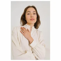 Sacrécoeur Blouse Soline Velours Milleraies | Ecru Outlet