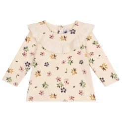 Petit Bateau Blouse Tubique Volant | Beige Sale