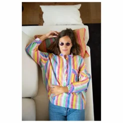 Paolina Blouse Tunisienne Beyonce | Bleu