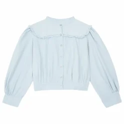 Online Longlivethequeen Blouse Unie Coton Bio | Bleu pâle