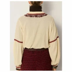 Maison Hotel Blouse Vineyard Bruna Crêpe de Coton | Blanc Hot