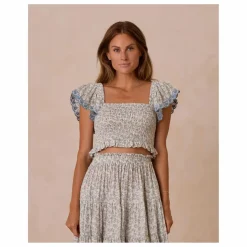 Rylee + Cru Blouse Zayla | Ivoire Clearance