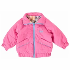 Goldie + Ace Blouson Réversible Rainbow Gingham | Rose Hot