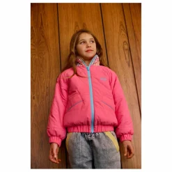 Goldie + Ace Blouson Réversible Rainbow Gingham | Rose Hot