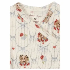Konges Sløjd Bodies, Combinaisons|Combinaisons Et Bodies|Body Cache Cœur Minnie Chiens Pointelle Coton Bio |