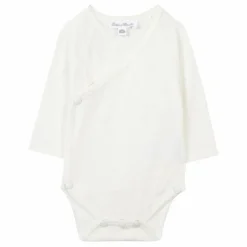 Tartine et Chocolat Body Cache-Cœur Coton Bio Ajouré | Ecru