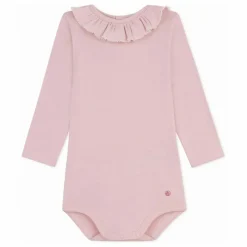 Petit Bateau Pyjamas Et Bodies|Premières Tenues|Body Col Volants Coton Bio |