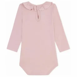Petit Bateau Pyjamas Et Bodies|Premières Tenues|Body Col Volants Coton Bio |