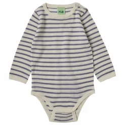 FUB Pyjamas Et Bodies|Premières Tenues|Body Côtelé Marinière Maille Extra Fine Laine Mérinos |