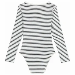 Femme Petit Bateau Body Côtelé Rayé |