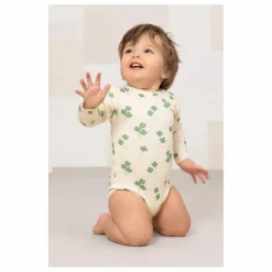 Outlet Studio Bohème Body Lala Trèfles Coton Bio | Ecru