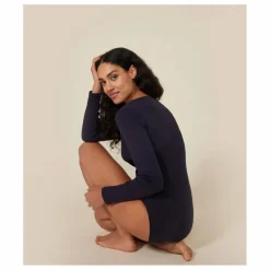 Petit Bateau Body Manches Longues - Collection Femme | Bleu marine