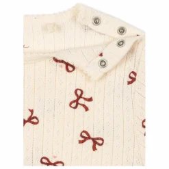 Konges Sløjd Body Minnie Nœuds Pointelle Coton Bio | Beige Hot