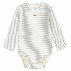 Konges Sløjd Body Rayé Coton Bio | Ecru Sale