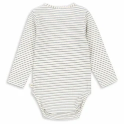 Konges Sløjd Body Rayé Coton Bio | Ecru Sale