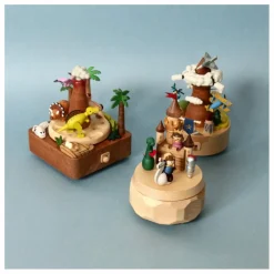 Wooderful life Boite à musique en bois Avion Multicolore